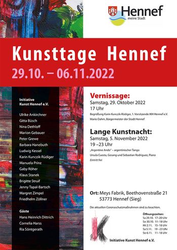 Die "Hennefer Kunsttage" finden vom 29. Oktober bis zum 6. November statt.